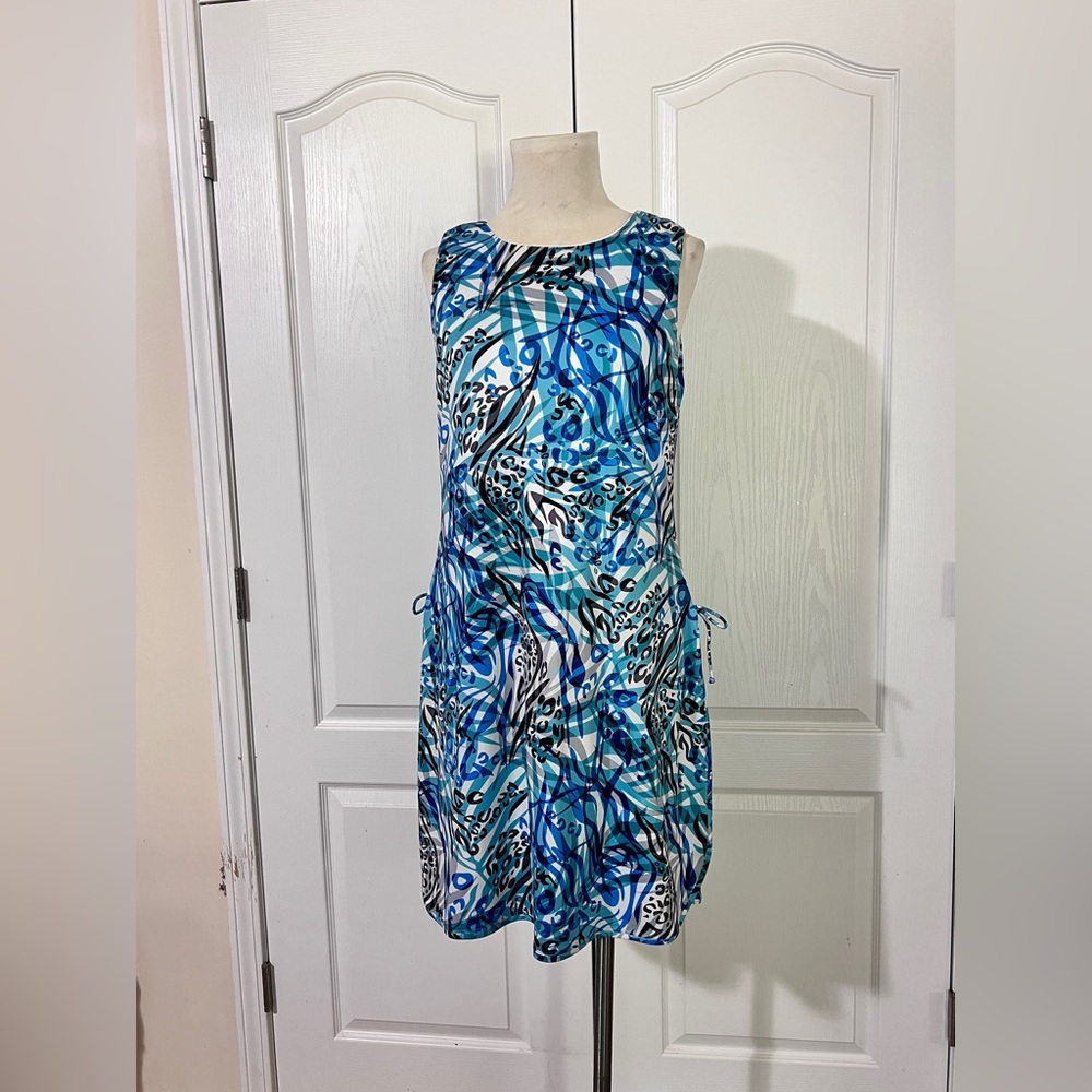 Tango Mango Above Knee Sleeveless Dress Side Ties and Built In Shorts‎ - sz M